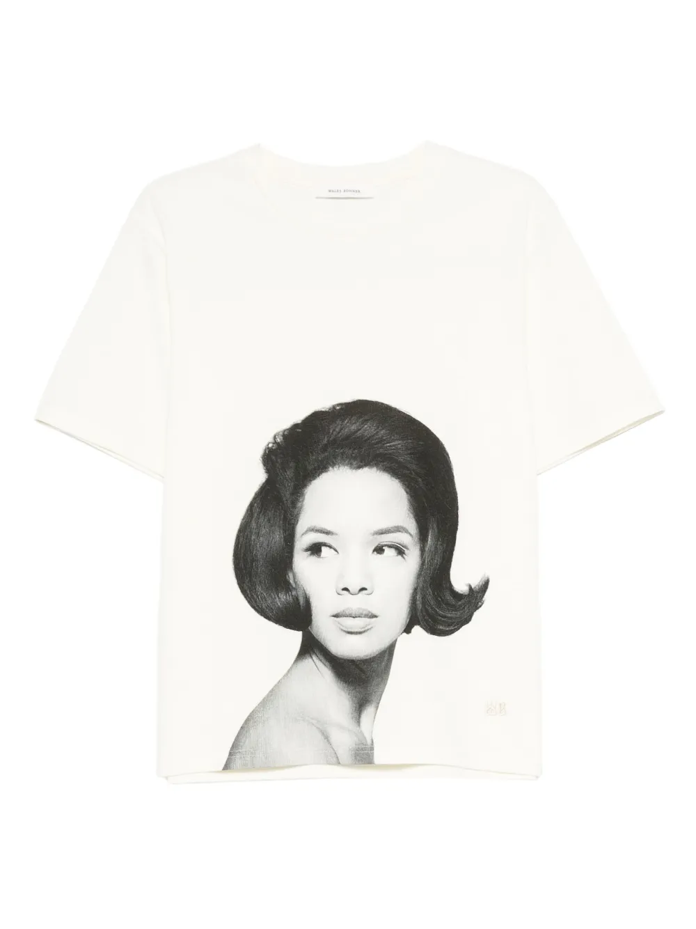 Wales Bonner portrait-print T-shirt | Neutrals | Image 1