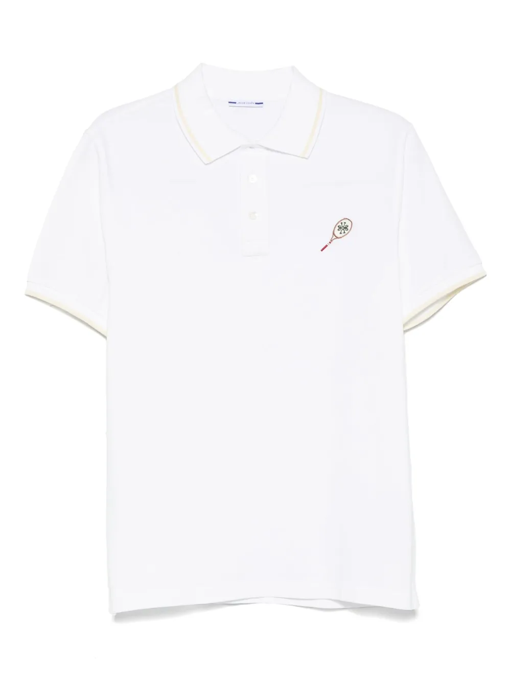 Jacob Cohën Poloshirt met borduurwerk Wit