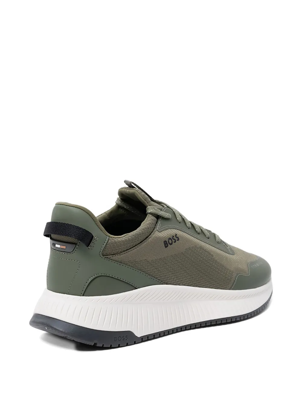 BOSS Heren mesh sneakers Green