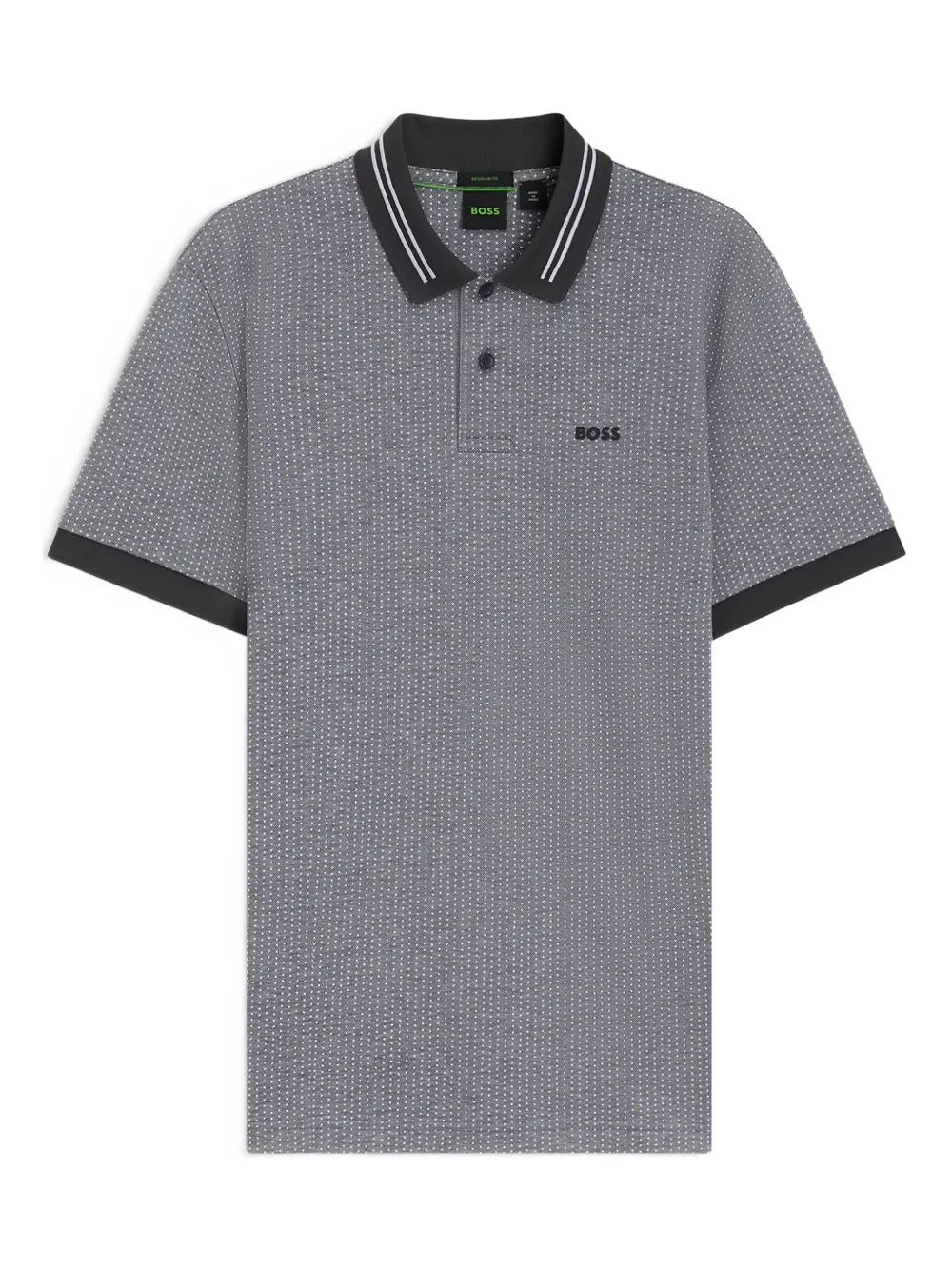 BOSS Poloshirt met patroon Grijs