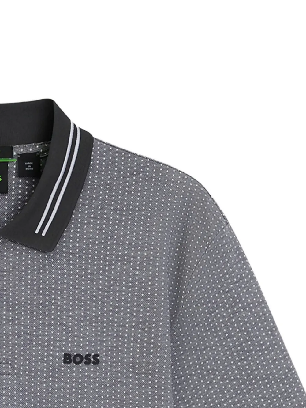 BOSS Poloshirt met patroon - Grijs