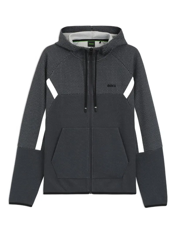 BOSS ジップアップ パーカー | グレー | FARFETCH JP