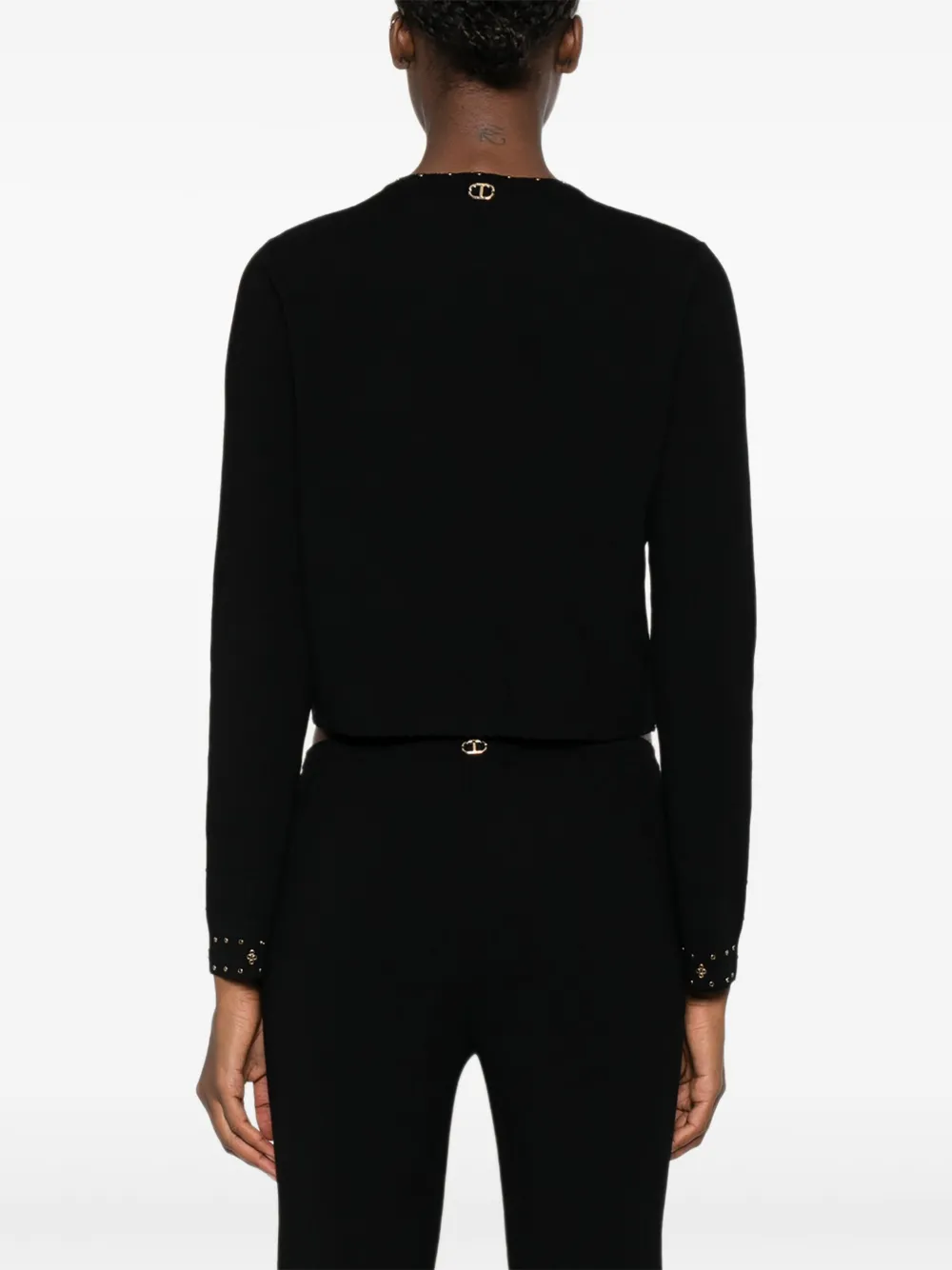 TWINSET Vest verfraaid met studs Zwart