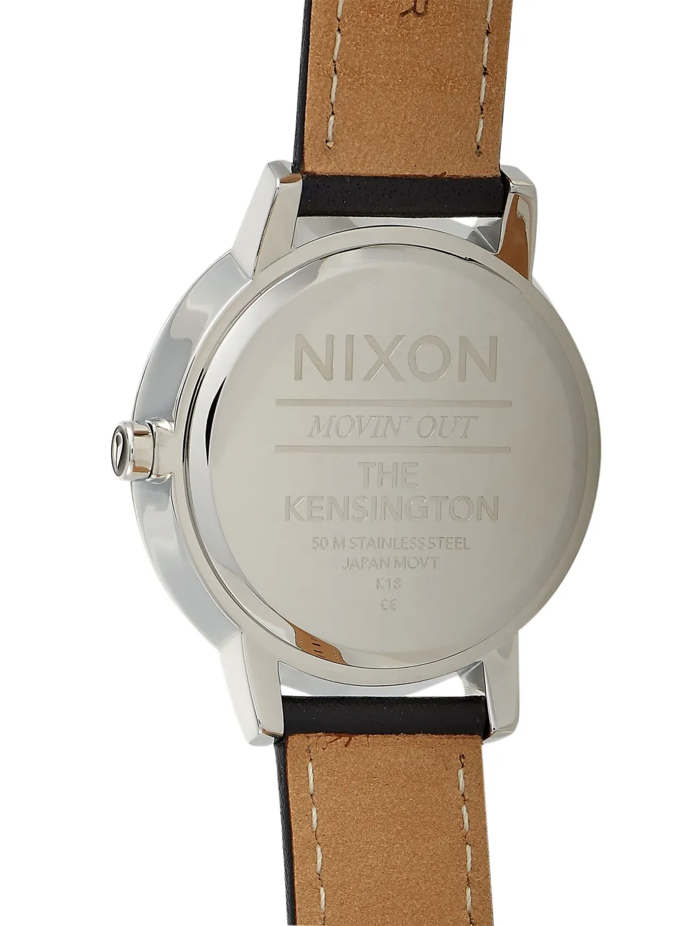 Pre-owned Nixon Kensington 37mm In Black