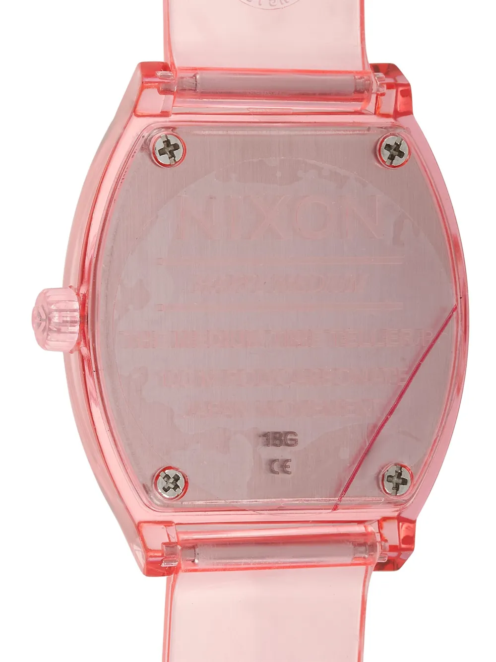 Pre-owned Nixon Medium Time Teller 31mm In Pink