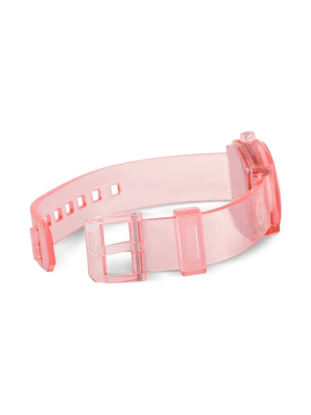 Pre-owned Nixon Medium Time Teller 31mm In Pink