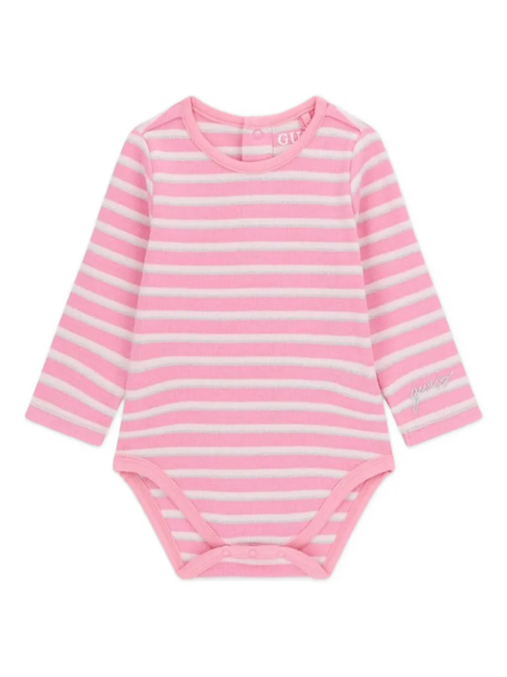 guess kids Gestreept jurkset Roze