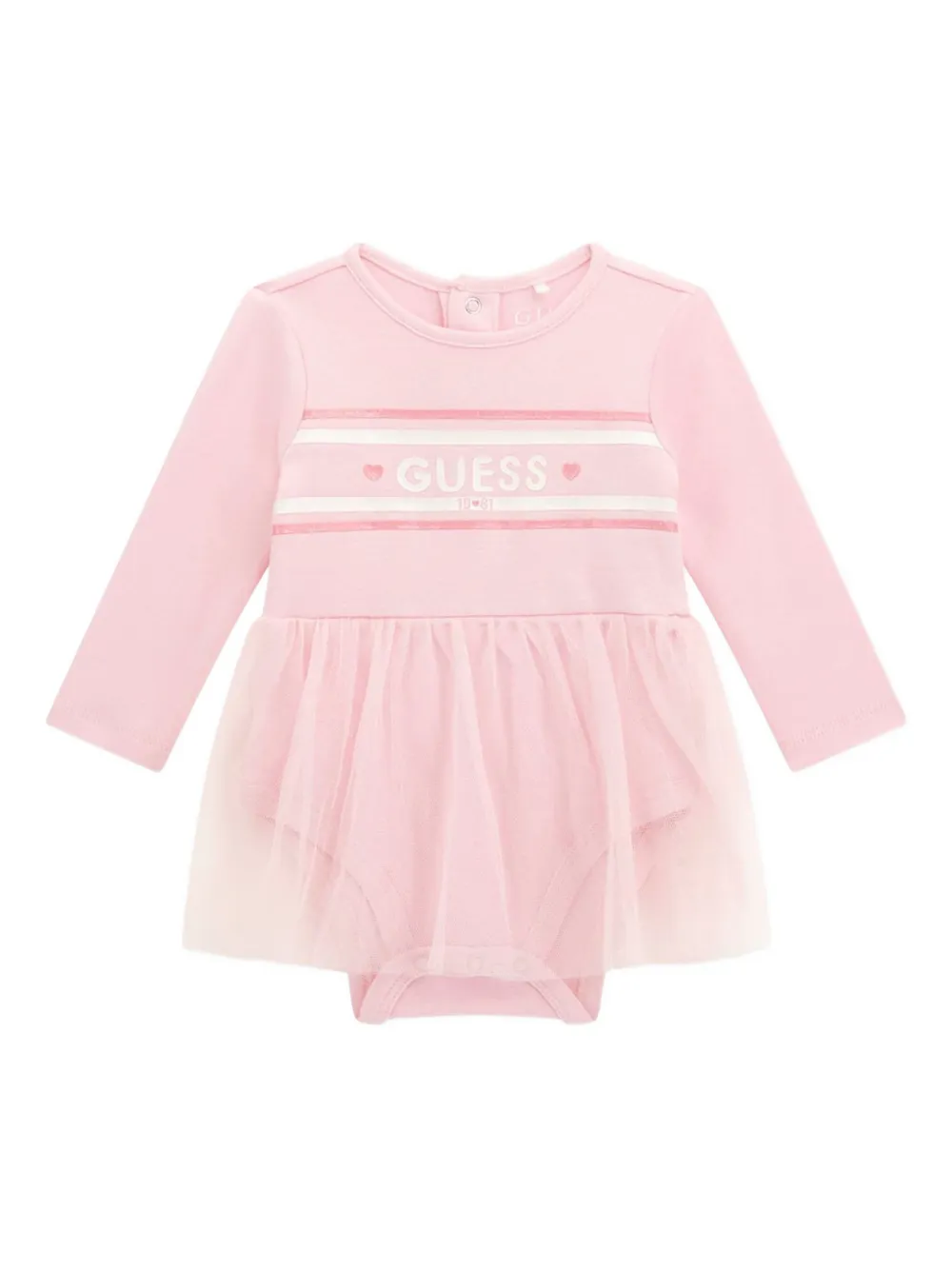 Guess kids Tulen body verfraaid met logo Roze