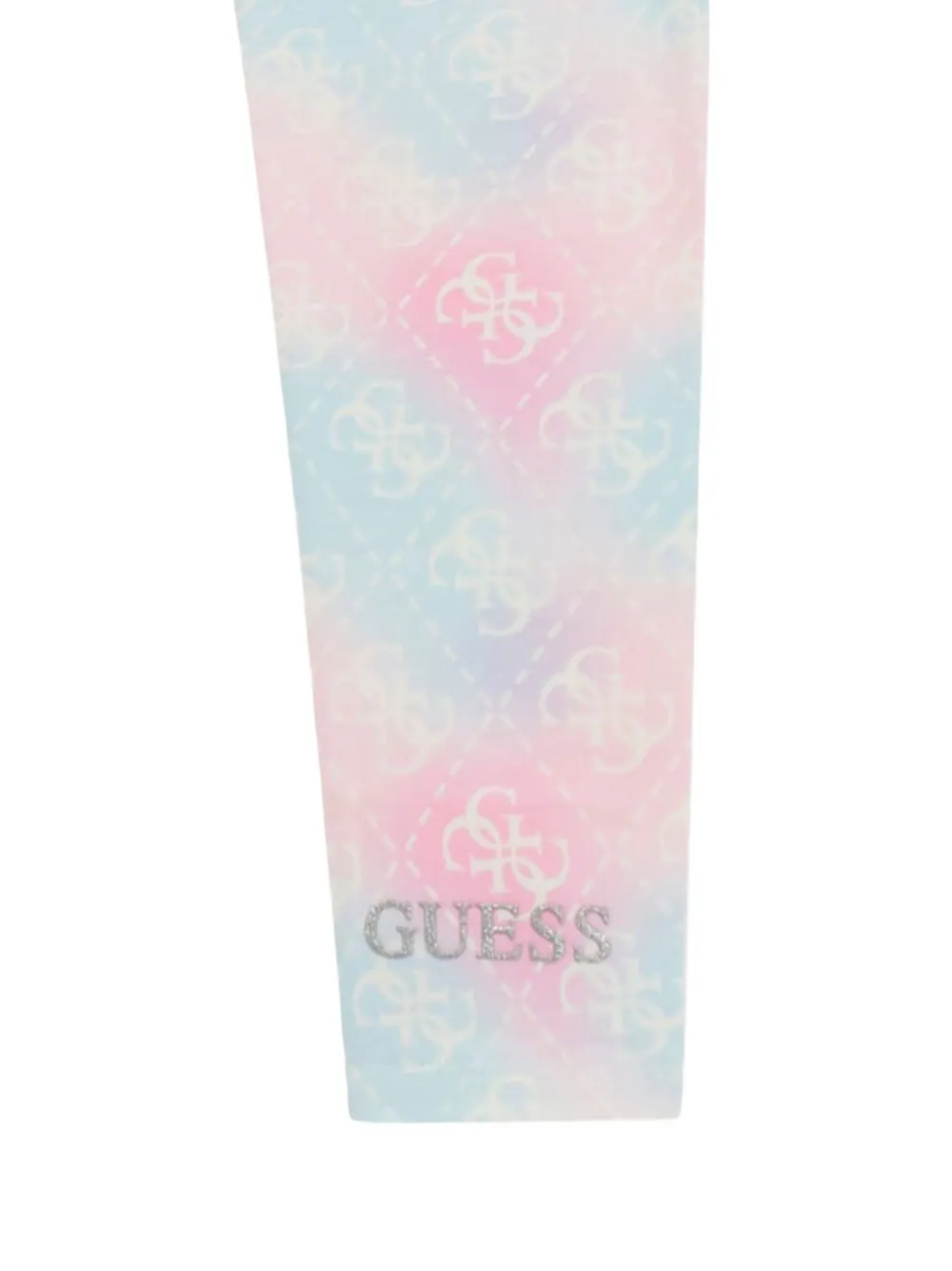 guess kids logo-print tie-dye leggings Roze