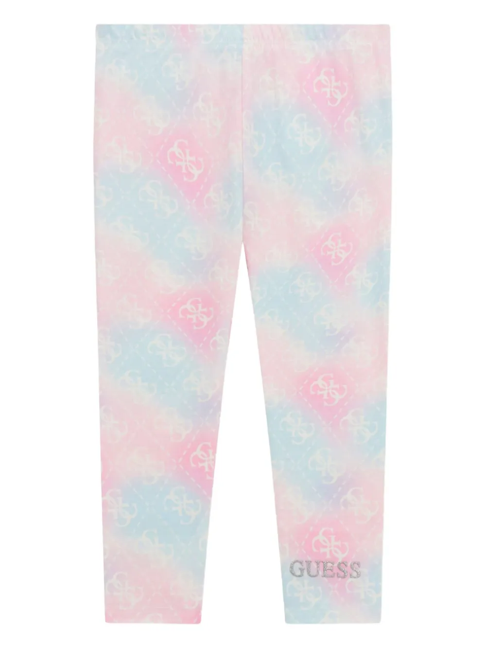 Guess kids logo-print tie-dye leggings Roze