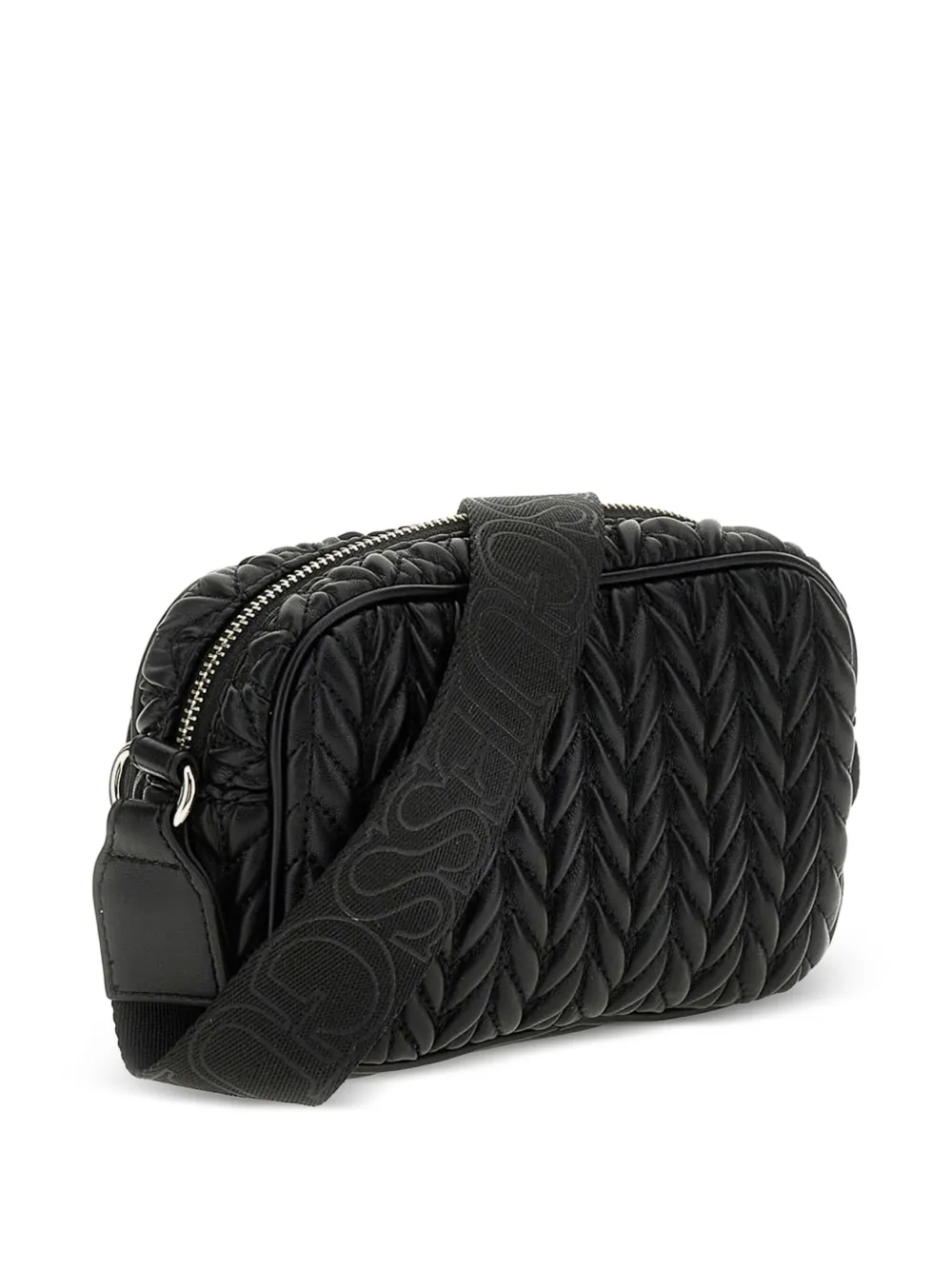 Guess kids braided-pattern shoulder bag - Zwart