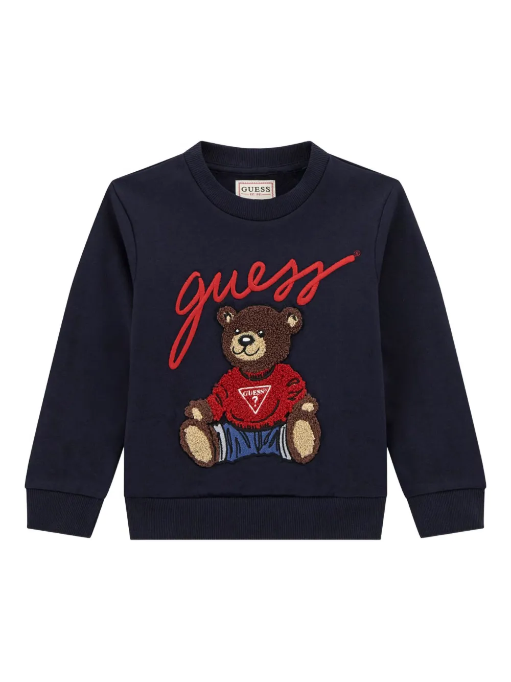 Guess kids teddy-logo sweatshirt Blauw
