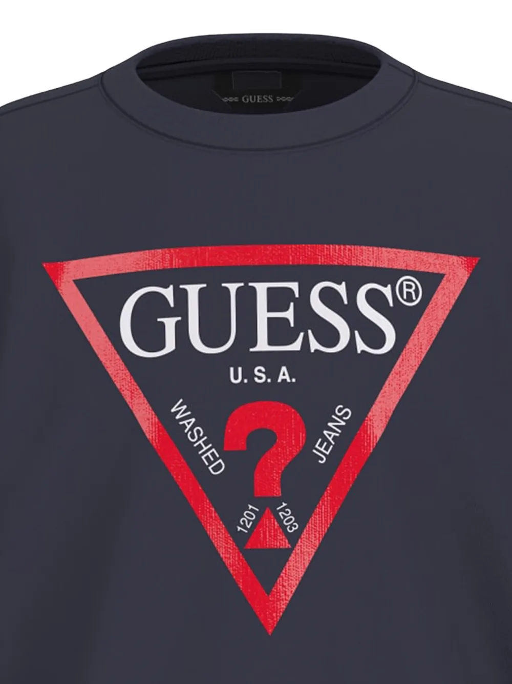 Guess Logo Sweatshirt In Blue