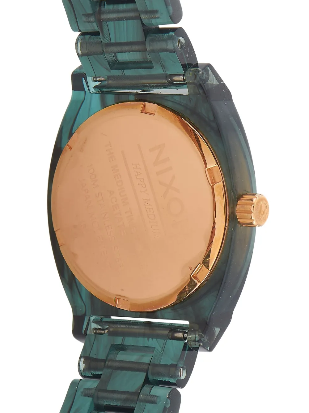 Pre-owned Nixon Time Teller 31mm In Pink