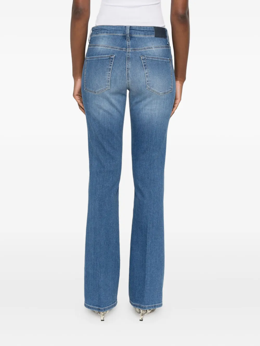 Cambio Paris Faded-wash Jeans In Blue