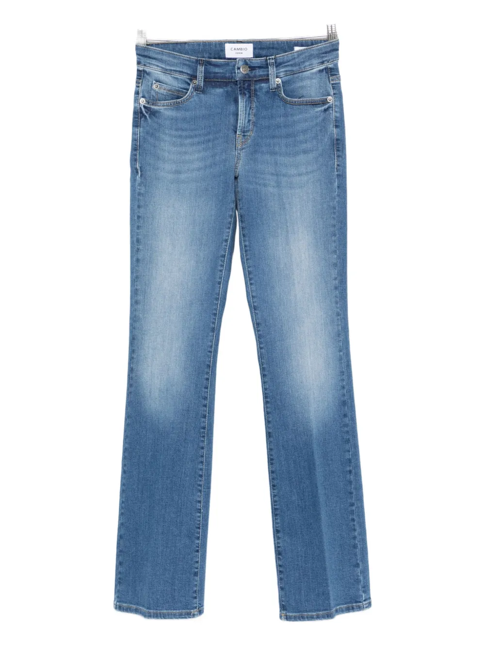 Cambio Paris Faded-wash Jeans In Blue