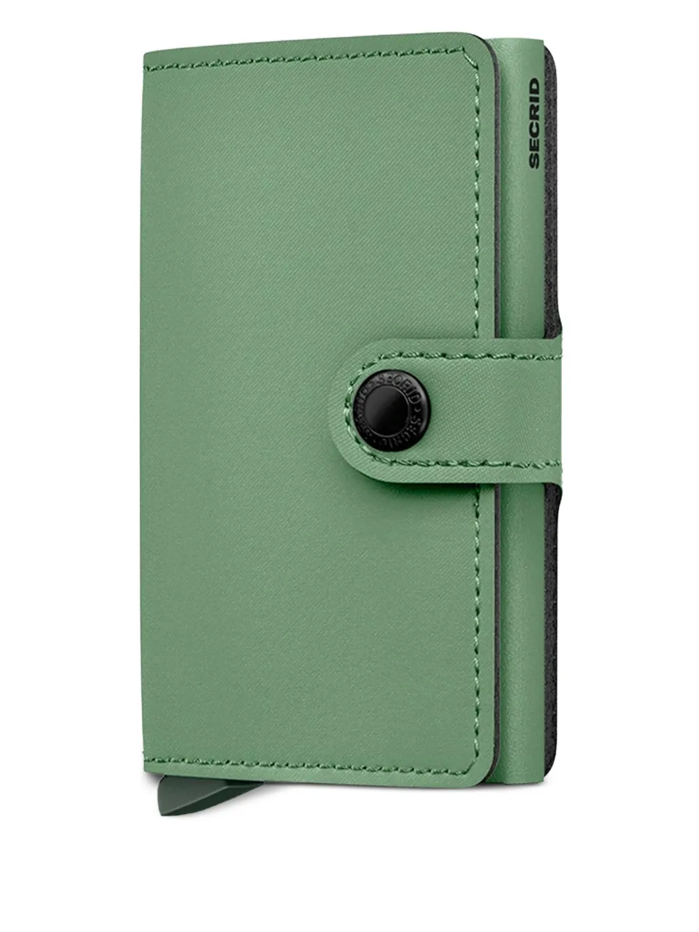 Secrid Button Mini Wallet In Green
