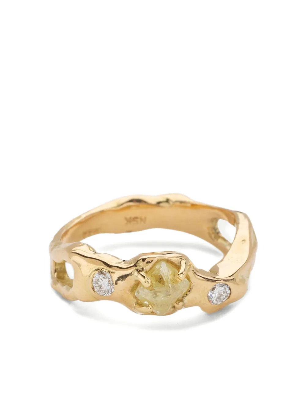 18K yellow gold Eternal diamond ring