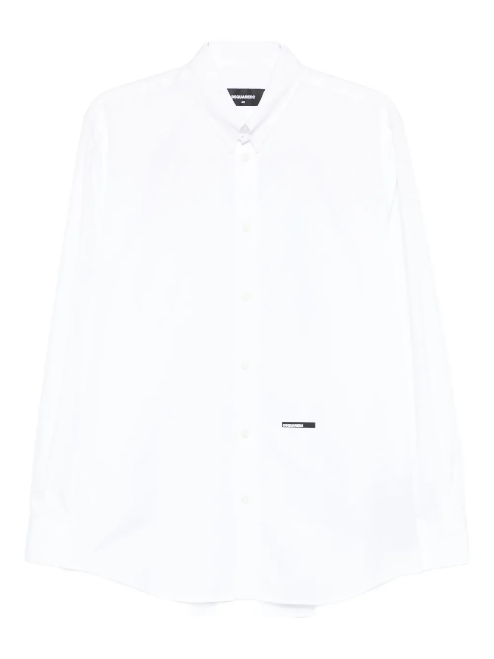 Dsquared2 Logo-detail Cotton Shirt In White