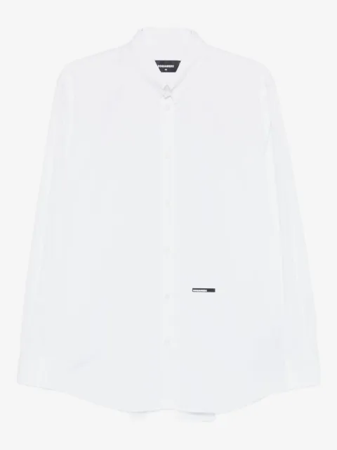DSQUARED2 Camisa de algodão com logo