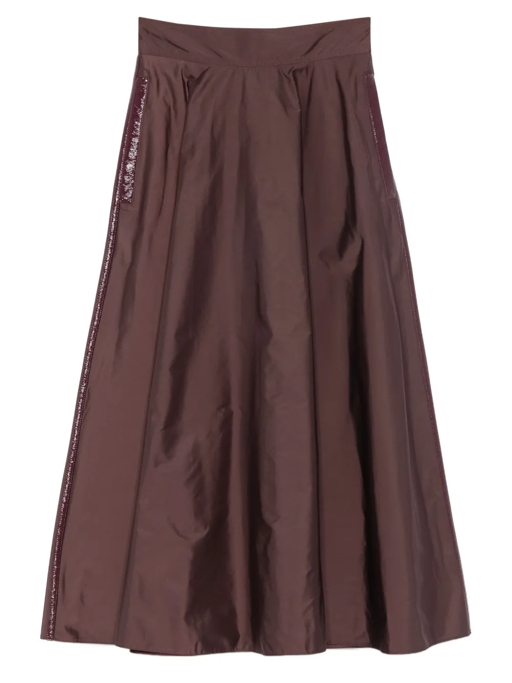 Elisabetta Franchi embellished A-line midi skirt | Brown | Image 1