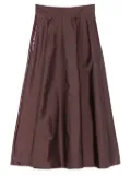 Elisabetta Franchi embellished A-line midi skirt - Brown