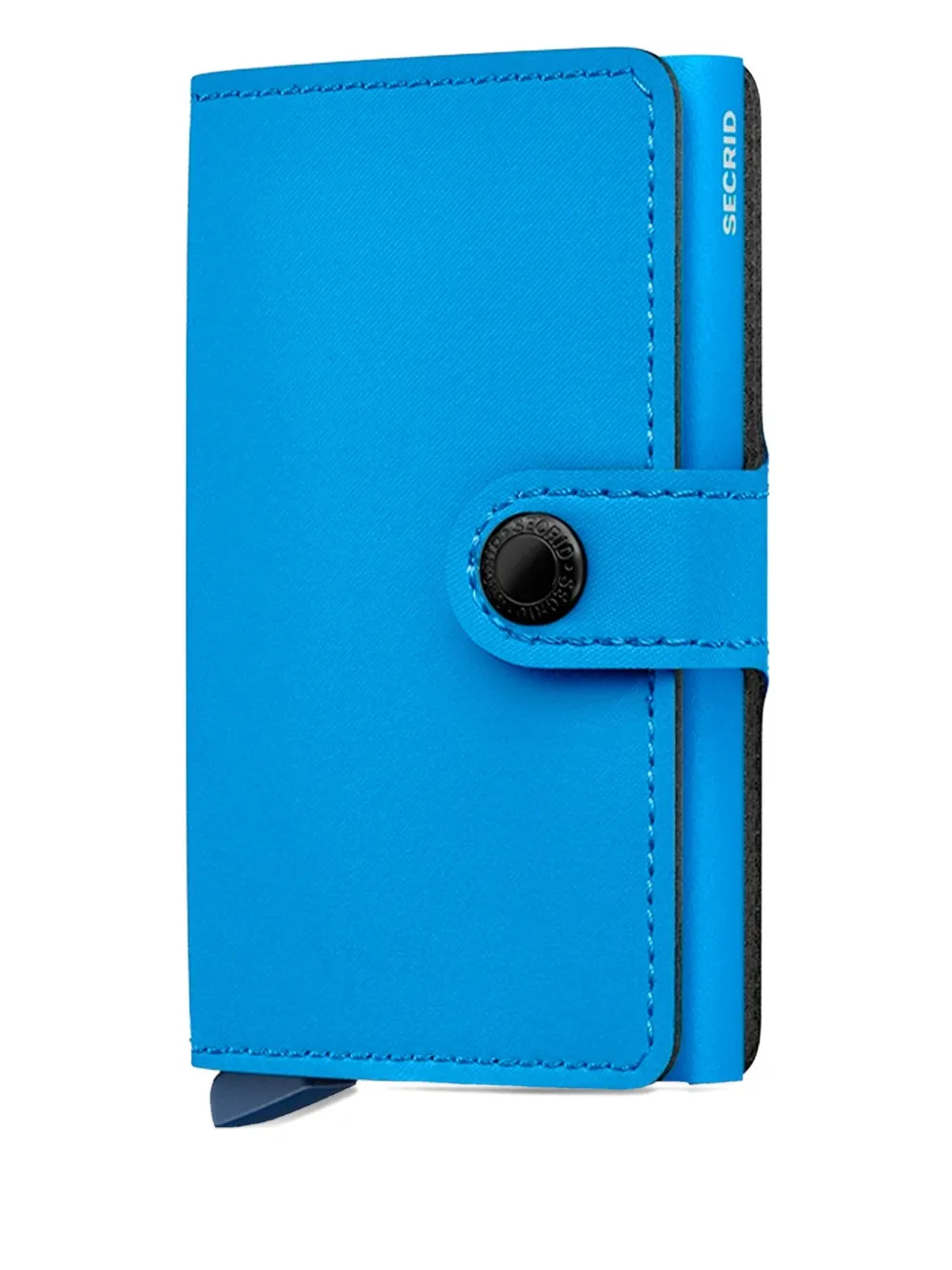 Secrid Button Mini Wallet In Blue