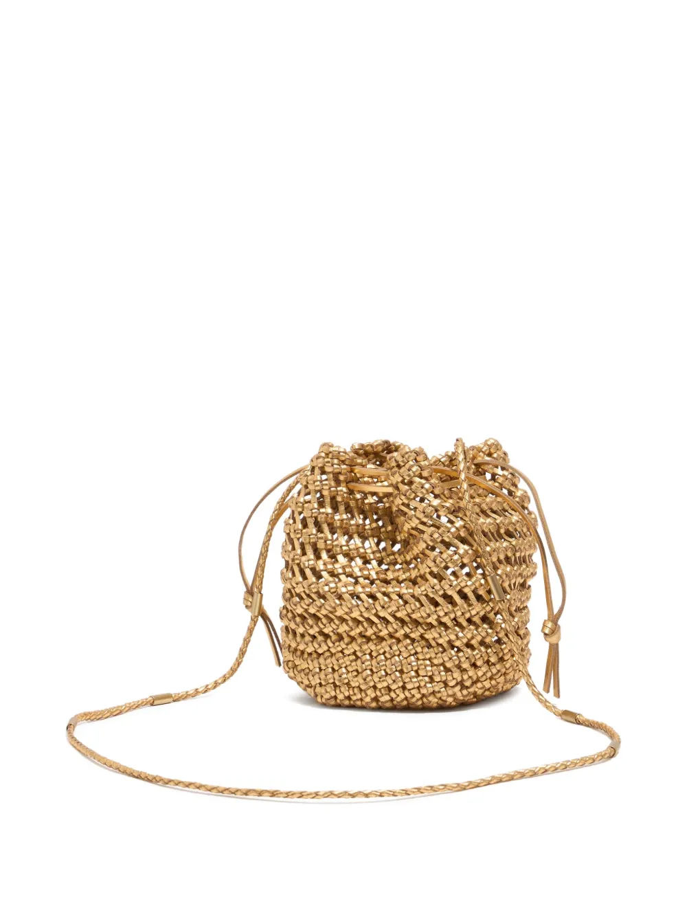 Bimba y Lola Geplooide leren bucket-tas Goud