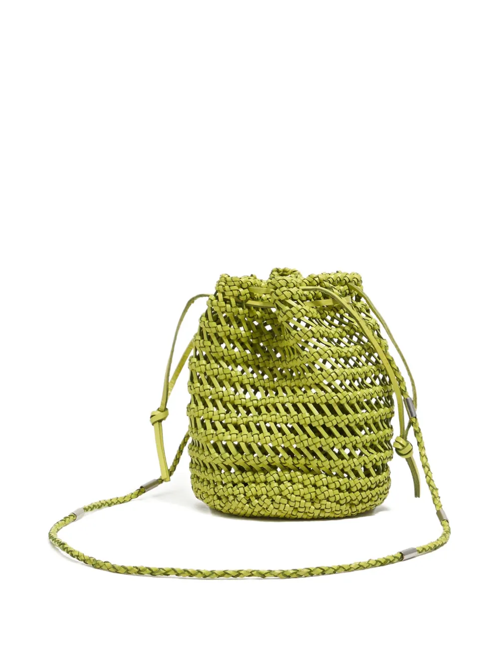 Bimba y Lola Mini-tas van gevlochten leer Groen