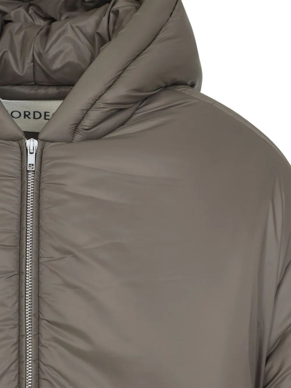 Mordecai Hooded Padded Jacket In Brown
