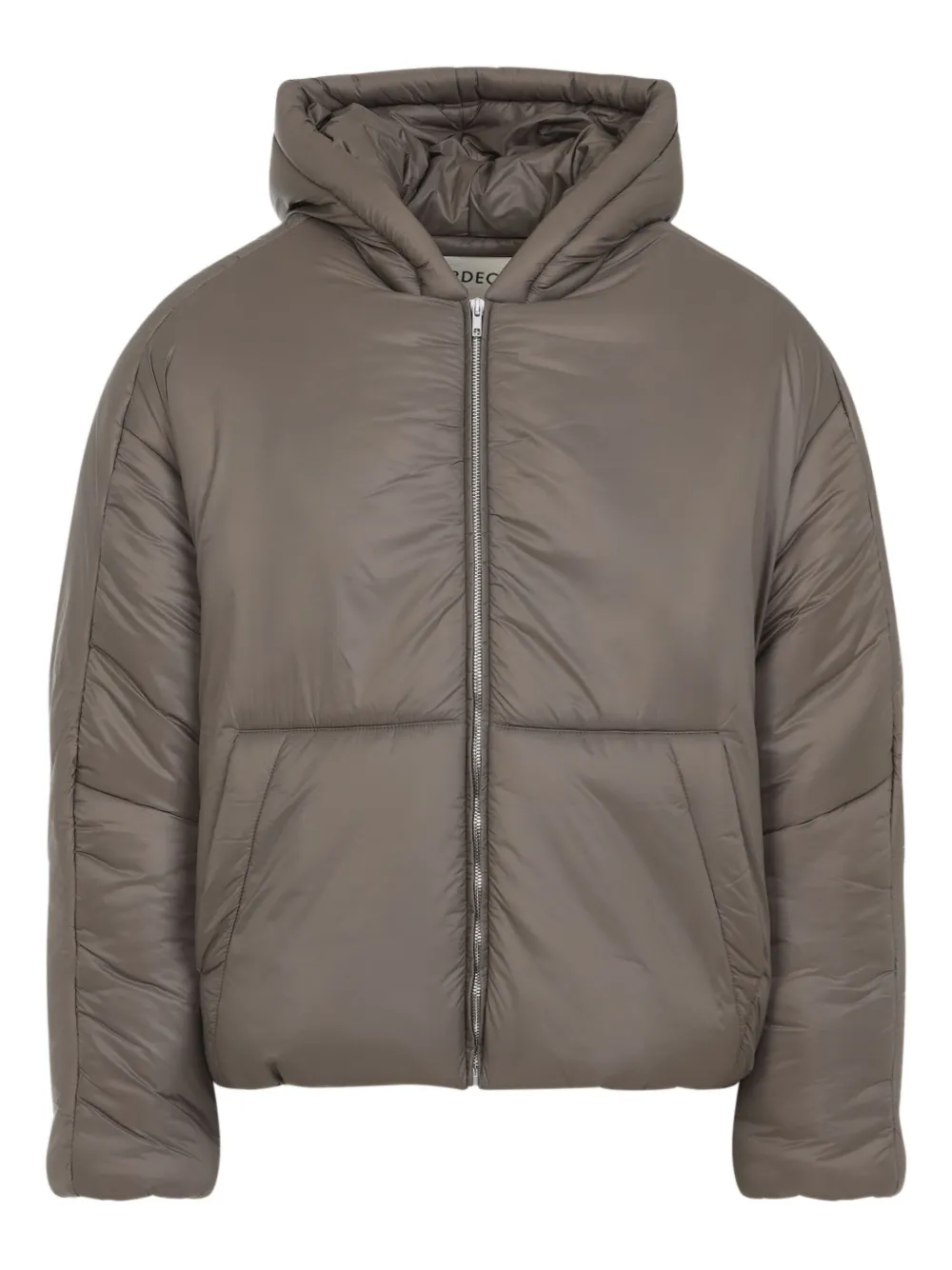 Mordecai Hooded Padded Jacket In Brown