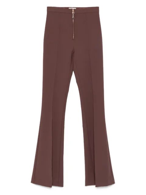 Elisabetta Franchi pantalones acampanados con cierre