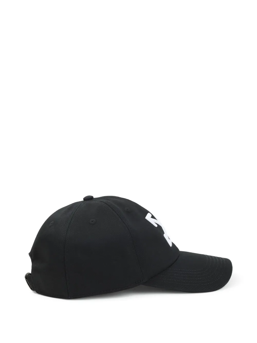 Off-White arrow-logo baseball cap Zwart