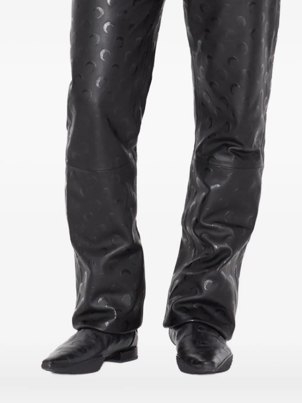 Marine Serre Babouche leather loafers | Image 2