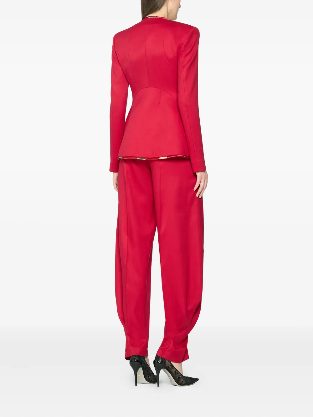  Genny Embelished-trim Jacket - Red 