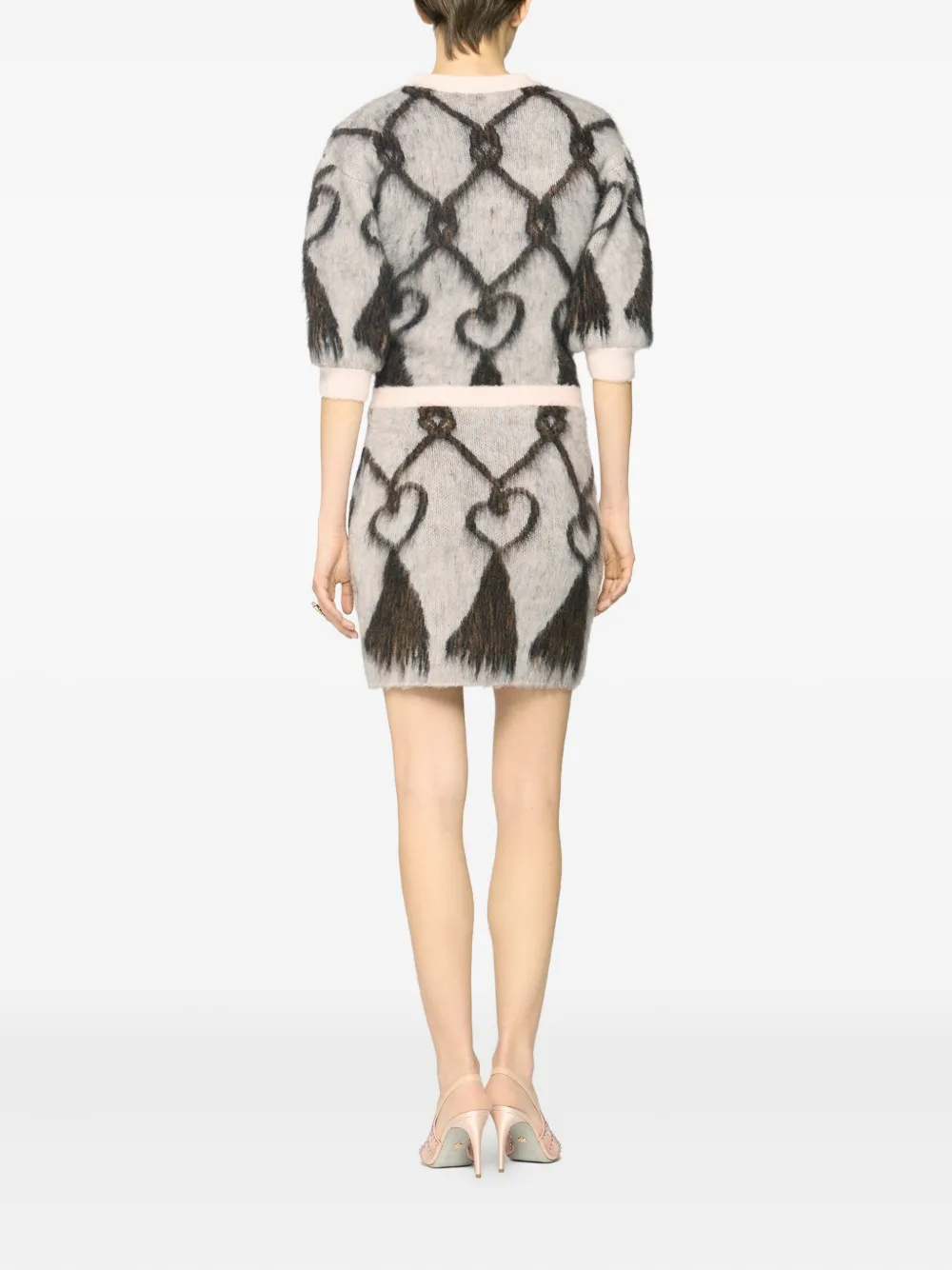 Genny Gebreide rok Beige