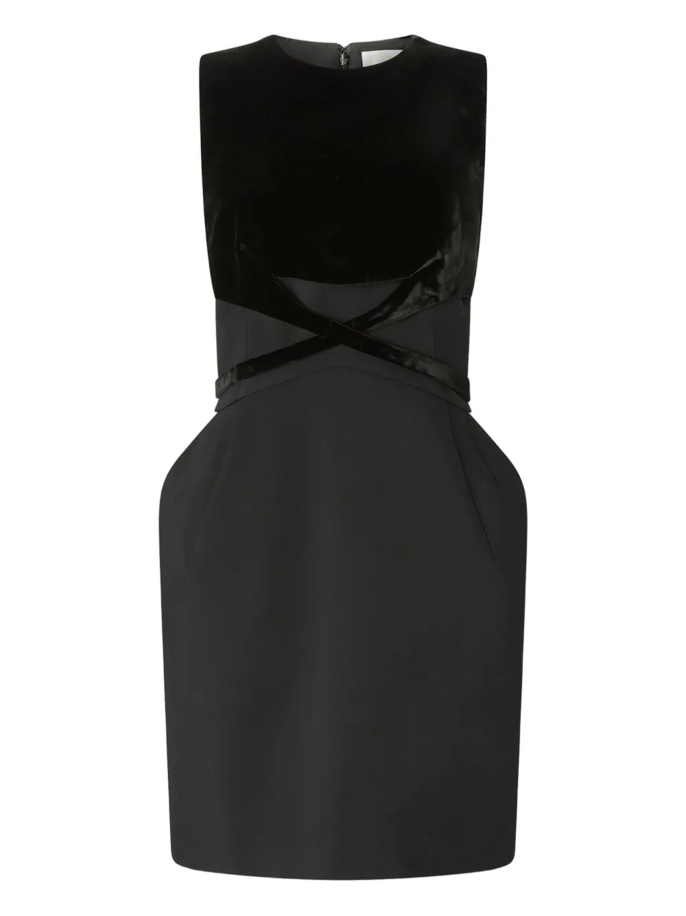Genny velvet-top mini dress | Black | Image 1