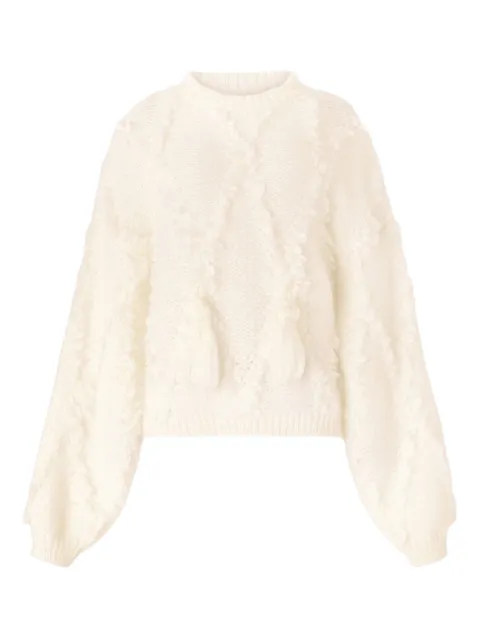Genny textured pom-pom sweater