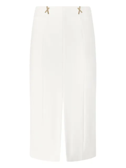 Genny embellished front-split midi skirt