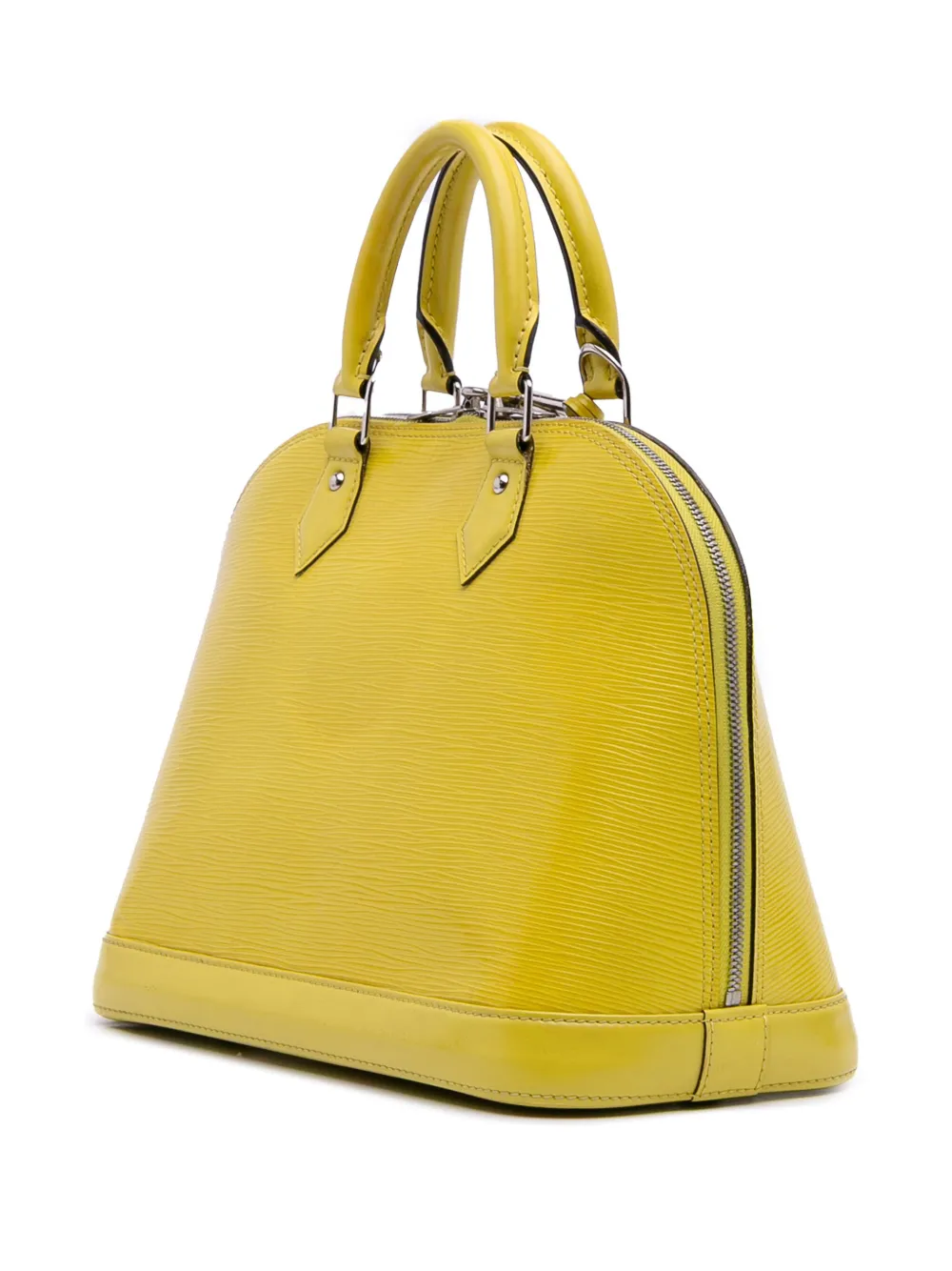Pre-owned Louis Vuitton 2013 Epi Alma Pm Handbag In Yellow