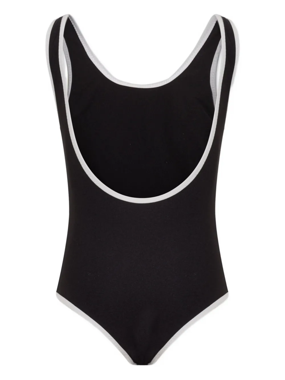 Balmain Girls Logo Swimsuit In Black