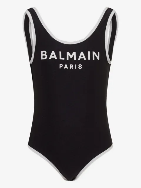 Balmain Kids logo swimsuit