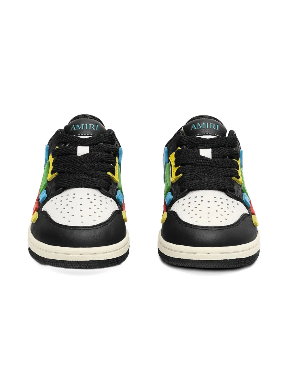 AMIRI KIDS Skel sneakers met vlakken Zwart