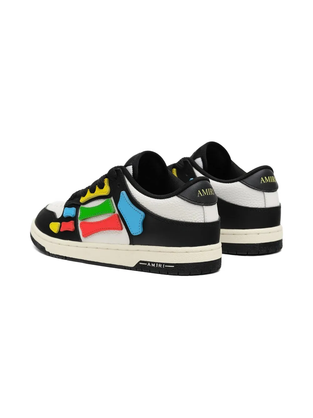 AMIRI KIDS Skel sneakers met vlakken Zwart