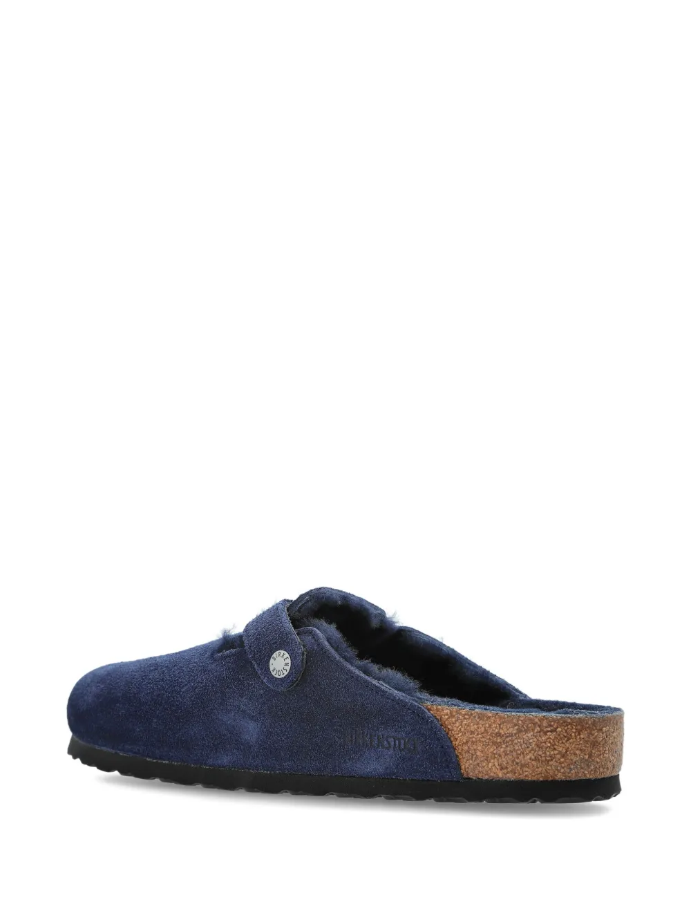 Birkenstock Suede Buckle Sandals In Blue