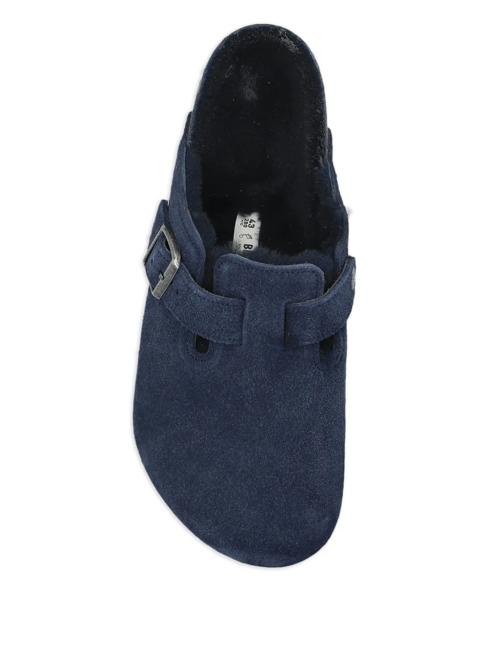 Birkenstock Suede Buckle Sandals In Blue
