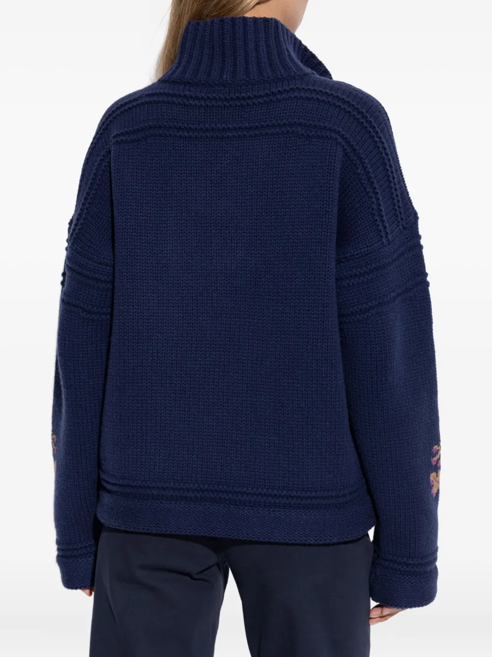 ETRO Trui met geborduurde veters B0065 BLUE