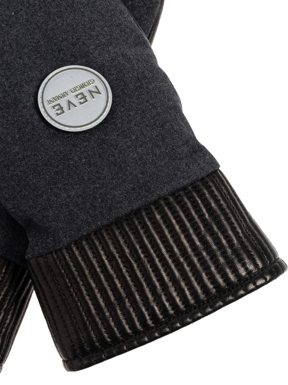 Giorgio Armani Handschoenen met logopatch Zwart