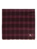 ETRO checked wool scarf - Red