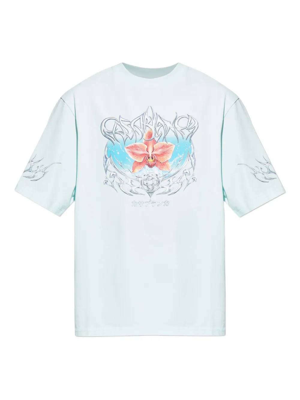 Casablanca T-shirt met print Blauw